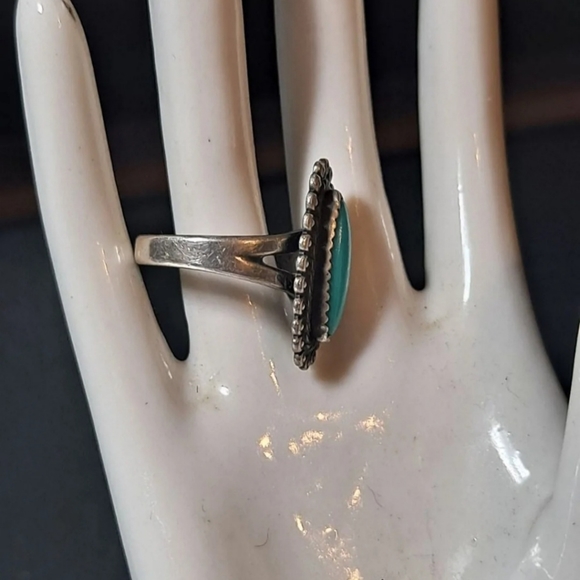 Vintage Bell Trading Post Turquoise Ring 6.25 - Picture 2 of 5